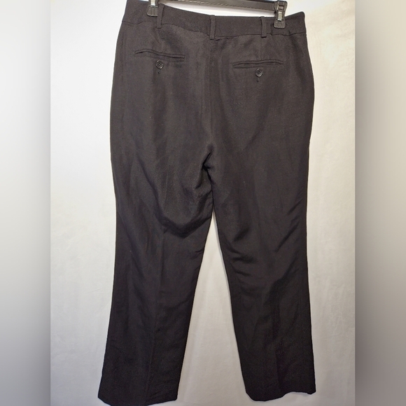 Talbots Women's Black Heritage Lined Linen Blend Lightweight Casual Pants Size 8 - Picture 8 of 16